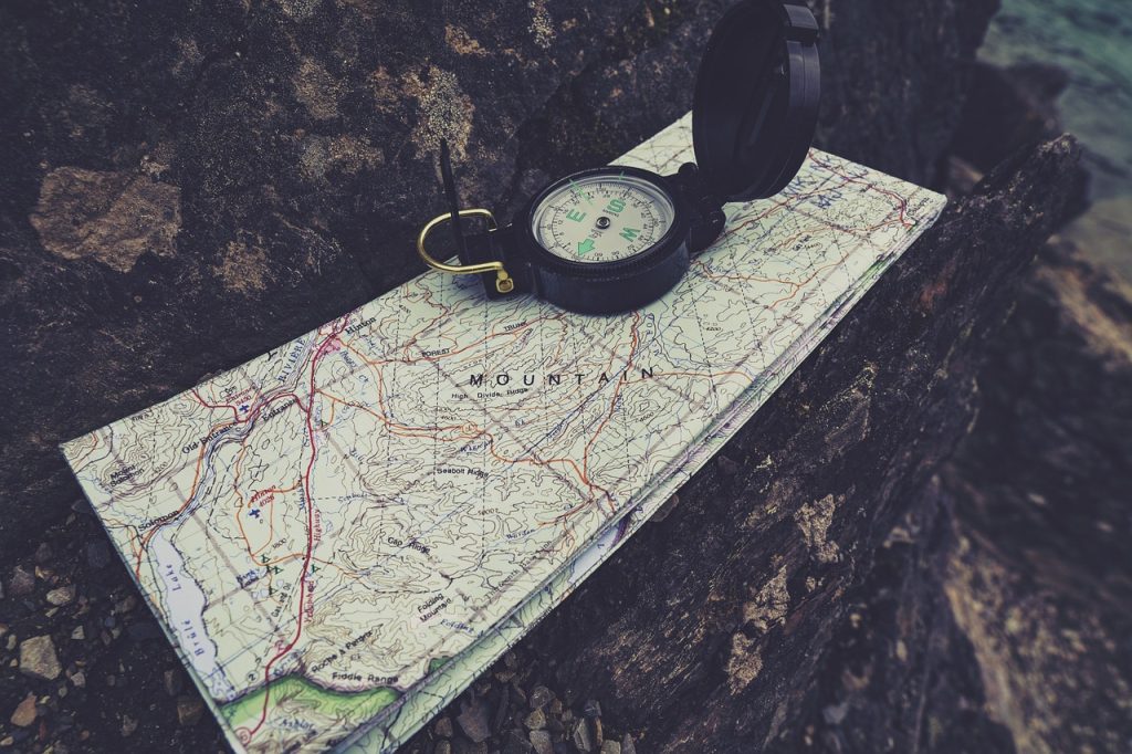 map and compass for Orienteering 