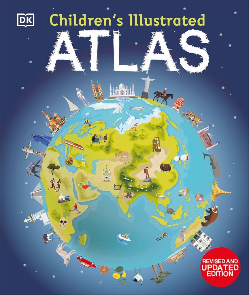 Book cover of a Childrens Illustrated Atlas